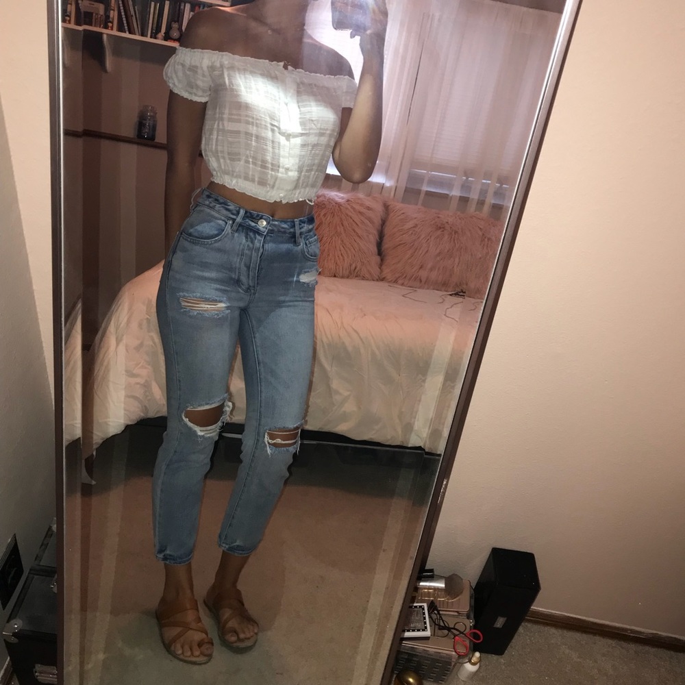 PacSun light blue mom jeans